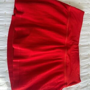 Lululemon Athletica Red Skater Skirt